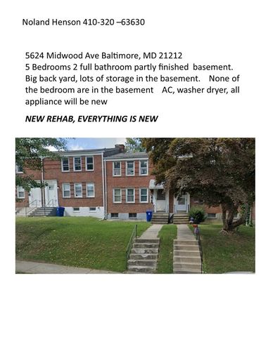 5624 Midwood Ave, Baltimore, MD 21212