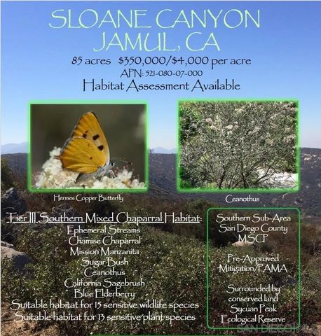 E  Sloane Canyon Rd #2-3, Jamul, CA 91935