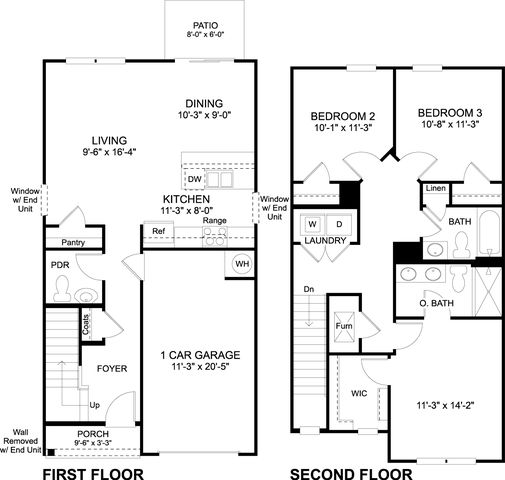 Altamont Townhome Plan in Saylor's Place, Jonesborough, TN 37659
