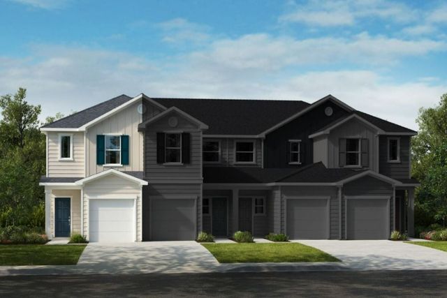 Plan 1598 Modeled in Olive Grove Townhomes, Durham, NC 27703