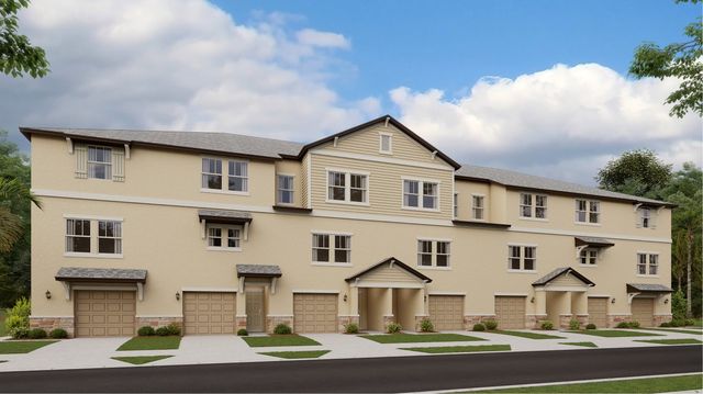 Tidewater Plan in Palm River Townhomes, Tampa, FL 33619