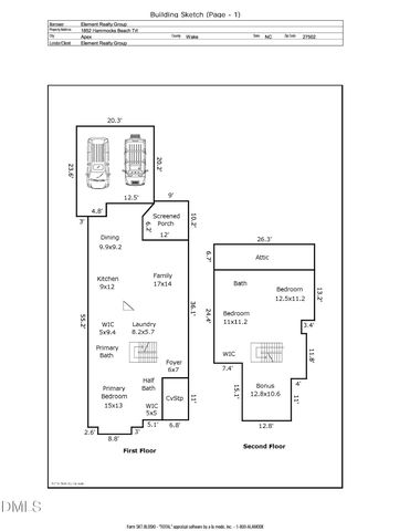 1852 Hammocks Beach Trl, Apex, NC 27502