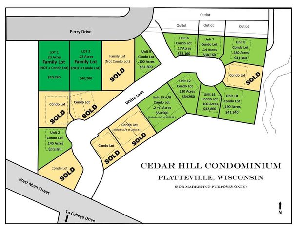 Lots 1 and 2 Perry Drive LOT 1 and 2, Platteville, WI 53818