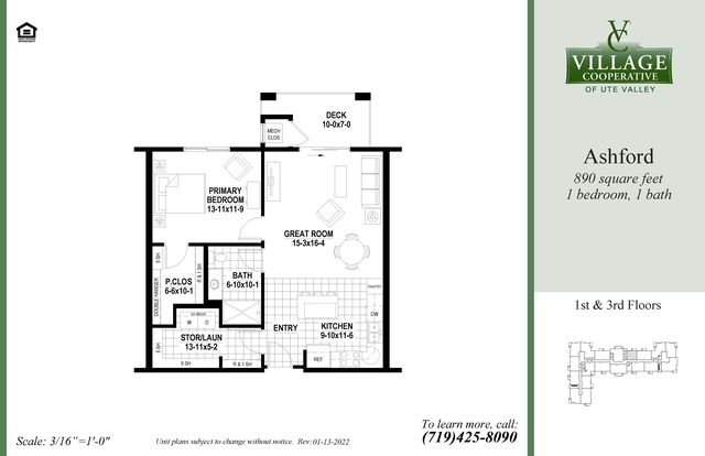 Ashford Plan in Village Cooperative of Ute Valley (Active Adults 55+), Colorado Springs, CO 80919