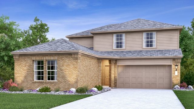 Hudson II Plan in Lively Ranch : Highlands Collection - 3 Car Garage, Georgetown, TX 78628