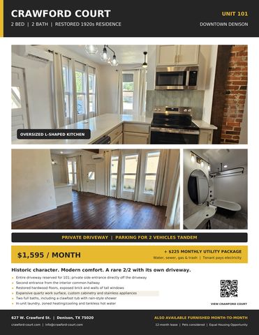 627 W  Crawford St #101, Denison, TX 75020