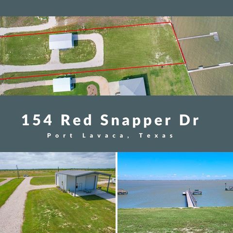 154 N  Red Snapper Dr, Pt Lavaca, TX 77979