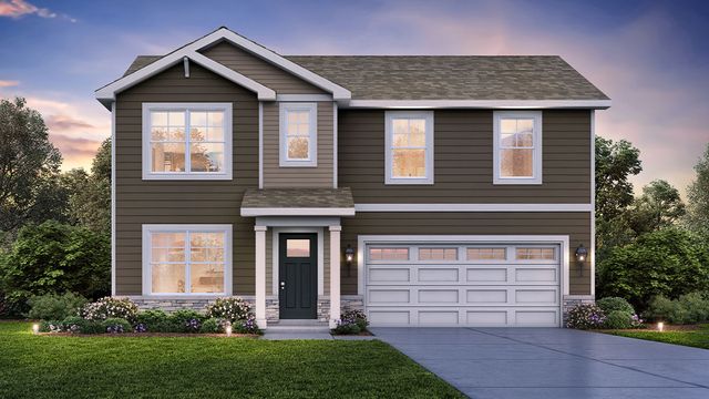 SYDNEY Plan in Prairie Ridge Traditional Single Family, Hampshire, IL 60140