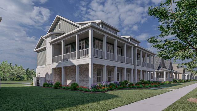 Two Story Townhome With Wraparound Porch Plan in Living Dunes, Myrtle Beach, SC 29572