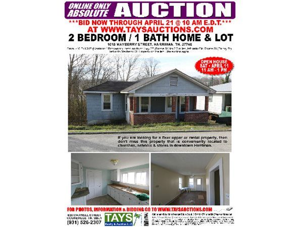 1018 Mayberry St, Harriman, TN 37748
