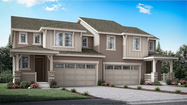 Spire Plan in Dove Village : Paired Homes, Parker, CO 80134