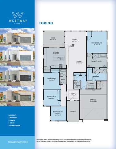 The Torino Plan in Oeste at Vista Montebella, Rio Rancho, NM 87124