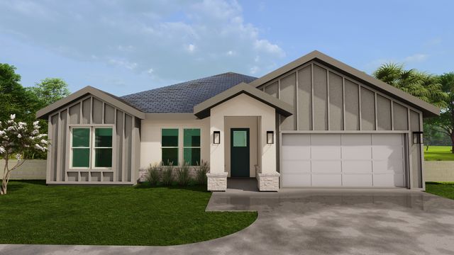 Mesquite Plan in Coves at Winfield, Laredo, TX 78045