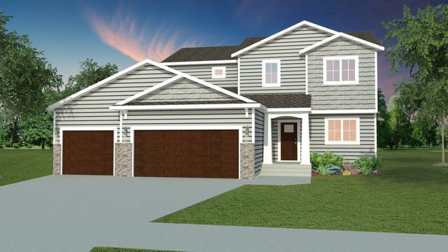 2160 CLASSIC 2 STORY 3 STALL Plan in Maple Lake Estates, Horace, ND 58047