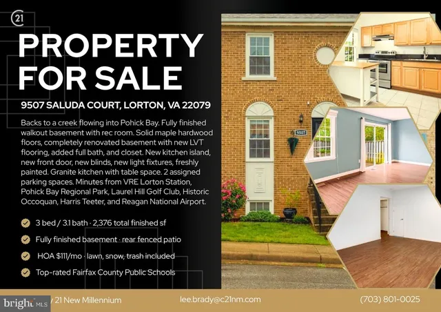 9507 Saluda Ct, Lorton, VA 22079