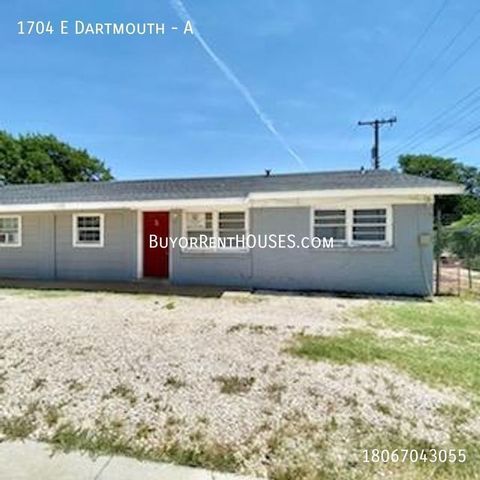 1704 E  Dartmouth St   #A, Lubbock, TX 79403