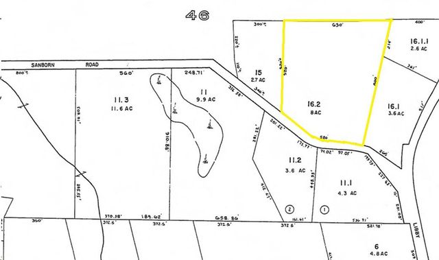 Map 49-Lot 16.2 Sanborn Road, West Newfield, ME 04095