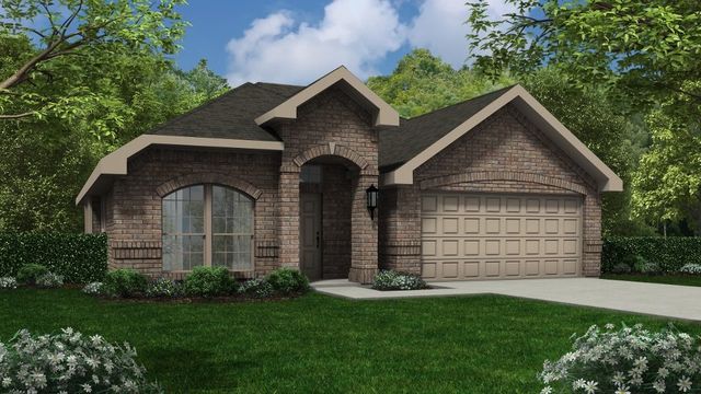 The Amherst Plan in Trails at Woodhaven Lakes 60's, Houston, TX 77053