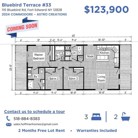 Bluebird Terrace #33 Plan in Bluebird Terrace, Fort Edward, NY 12828