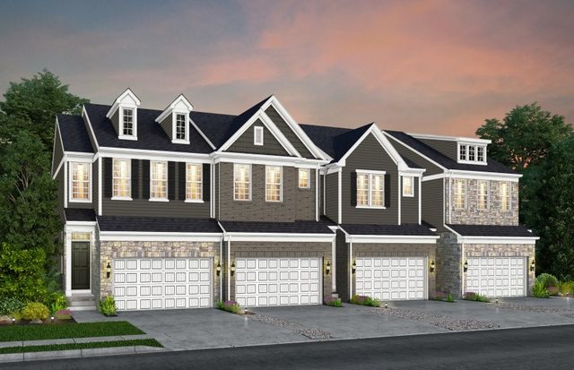 Ashton with Basement Plan in Townes at Lakeview, Milford, MI 48381