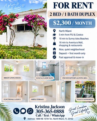 1890 NE 157th Ter #1, Miami, FL 33162