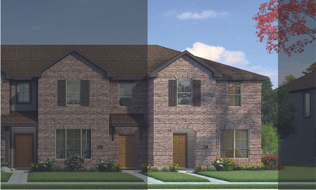 Houston 4A4 Plan in Seven Oaks Townhomes, Tomball, TX 77375