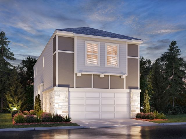 The Winston (S120) Plan in Spring Brook Village - Townhome Collection, Houston, TX 77080