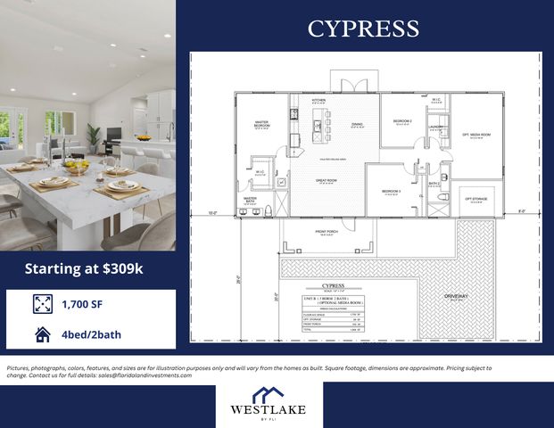Cypress Plan in West Lake, Hawthorne, FL 32640