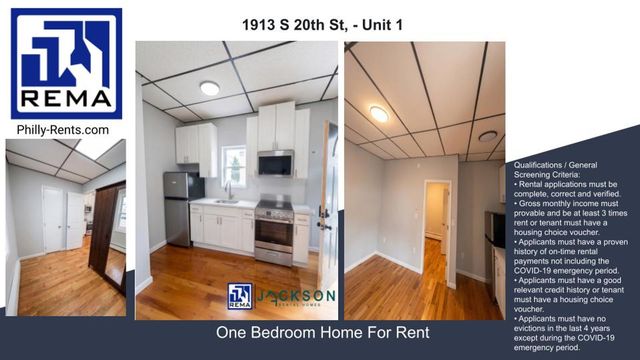 1913 S  20th St, Philadelphia, PA 19145