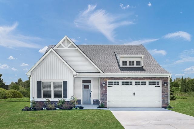 Bramante Ranch Finished Basement + Covered Porch Plan in Villages of Classicway, Morrow, OH 45152