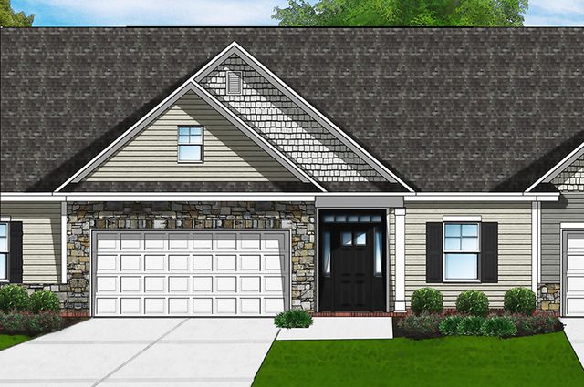 Victoria A Plan in Providence Station Townhomes at Trolley Run, Aiken, SC 29801