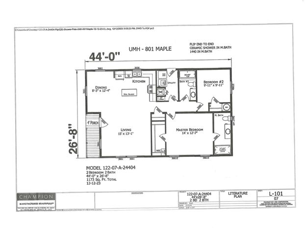 Redman 801 Forest Park Village Plan in Forest Park Village, Cranberry Township, PA 16066