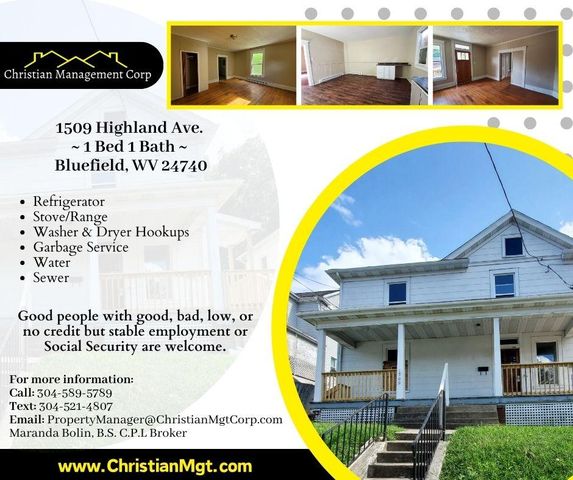 1509 Highland Ave #1509, Bluefield, WV 24701