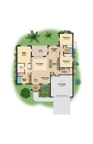 Meadowview1 Plan in Burnt Store Village, Punta Gorda, FL 33955
