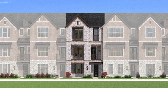 Kingland Plan in Wade Settlement Townhomes, Frisco, TX 75034