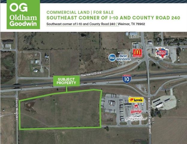 SE Corner Of I County Rd #10-240, Weimar, TX 78962