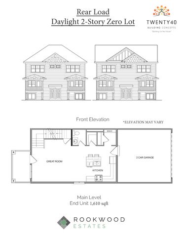 Rear Load 2-Story Daylight Plan in Rookwood Estates, Marion, IA 52302