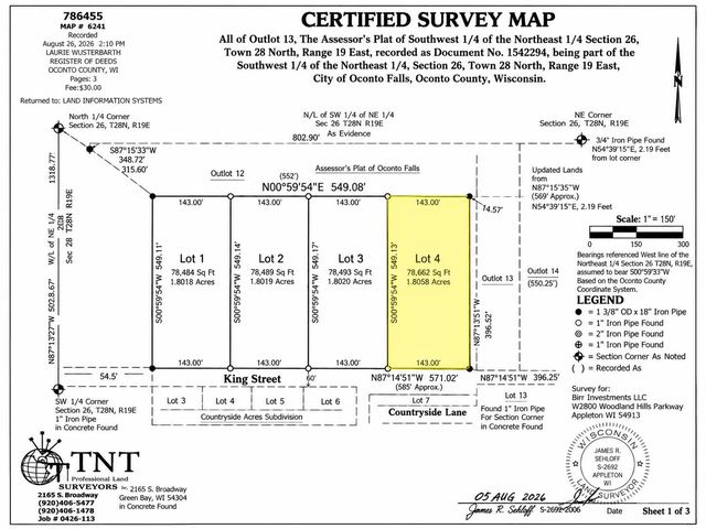 King St #4, Oconto Falls, WI 54154