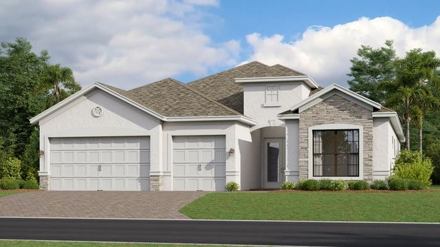 The Summerville II Plan in Island Lakes at Coco Bay : Manor Homes, Englewood, FL 34224