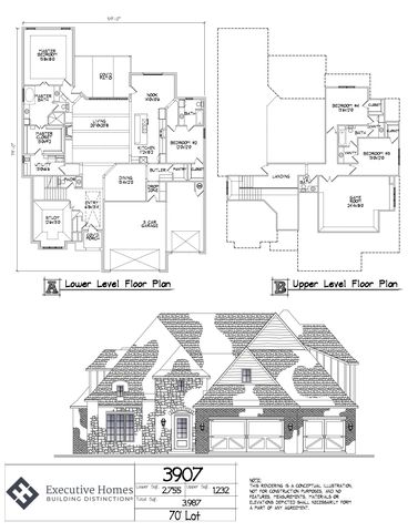 3907 Plan in The Estates at The River, Bixby, OK 74008