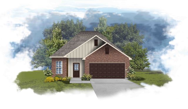 Midland II H Plan in Hunter's Ridge, Denham Springs, LA 70726