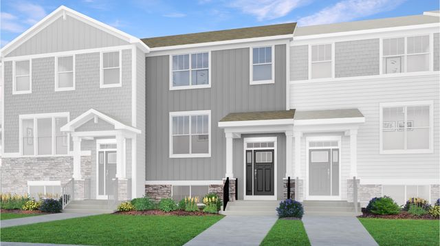 Chatham Plan in Park Pointe : Urban Townhomes, South Elgin, IL 60177
