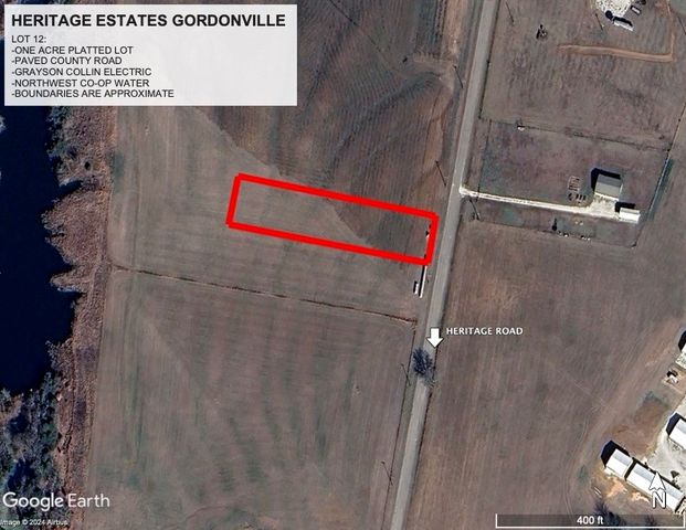 Lot 1.12 Heritage Rd, Gordonville, TX 76245