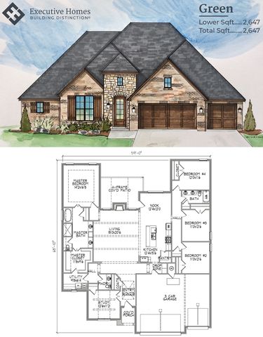 Green Plan in Estates at Forest Park, Claremore, OK 74017