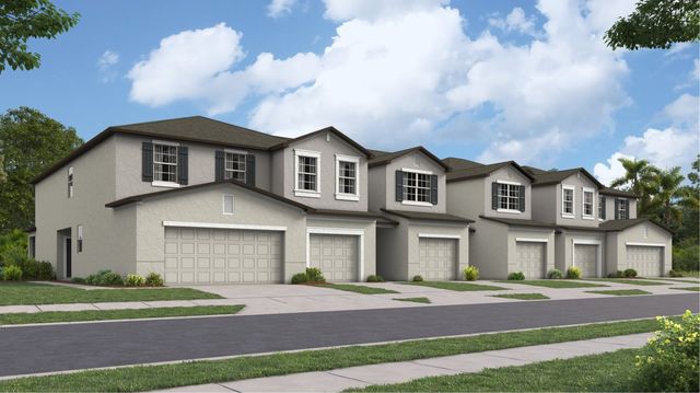 Cozumel Plan in Prosperity Lakes : The Townhomes, Parrish, FL 34219