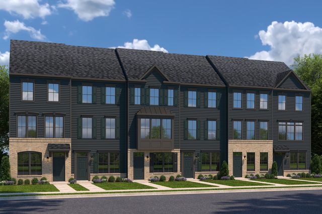 Clarendon Plan in Anderson Square Townhomes, Charlotte, NC 28205