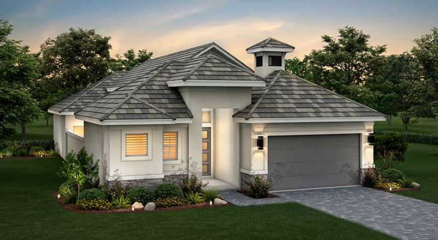 Courtyard 50 3 BR Plan in Hampton Green at Providence, V0oz9t Davenport, FL 33837