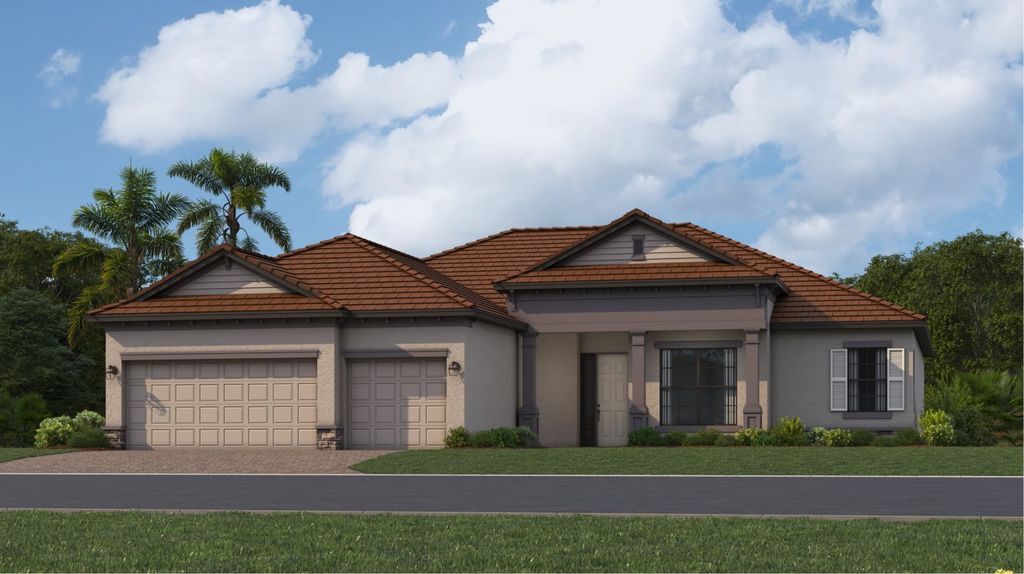 Oakmont II Plan in Verdana Village : Estate Homes, Estero, FL 33928