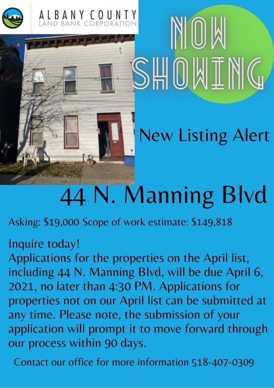 44 N  Manning Blvd, Albany, NY 12206