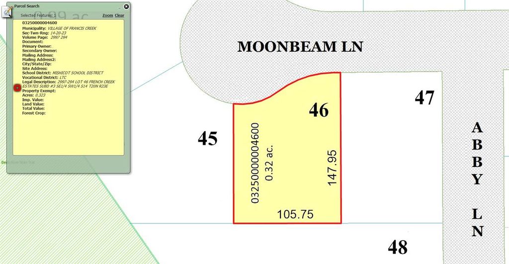715 Moonbeam Ln   #46, Francis Creek, WI 54214